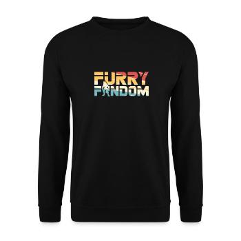 Furry Fandom Fursuits Cool - Unisex Sweatshirt - black - Front - Alina (178cm) & Michal (187cm)
