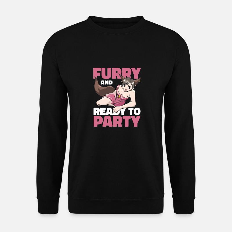 Furry Fandom Fursuits Party - Unisex Pullover - Schwarz