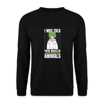 Furry Fandom Fursuits Drôle - Sweat-shirt Unisexe - noir - Devant - Alina (178cm) & Michal (187cm)
