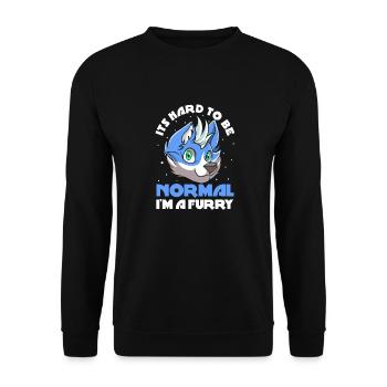 Furry Fandom Fursuits Drôle - Sweat-shirt Unisexe - noir - Devant - Alina (178cm) & Michal (187cm)