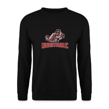 Go Kart Karting Karting Karting Driver Funny - Unisex Sweatshirt - black - Front - Alina (178cm) & Michal (187cm)
