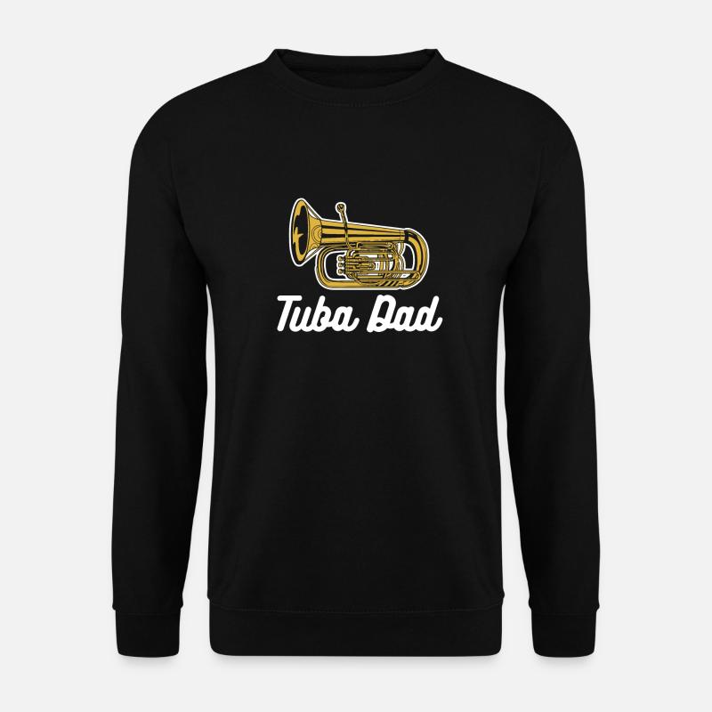Fanfarenzug Tuba Vater Tuba Dad - Unisex Pullover - Schwarz