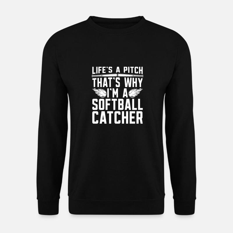 Softball Fänger - Unisex Pullover - Schwarz