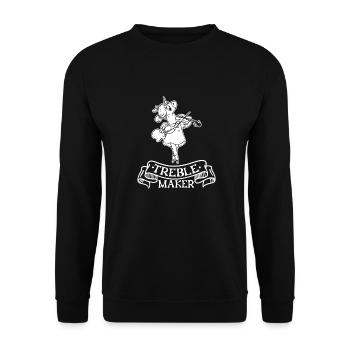 Violon Triple Treble Maker - Sweat-shirt Unisexe - noir - Devant - Alina (178cm) & Michal (187cm)