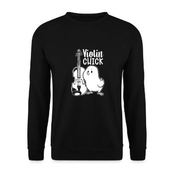 Violin Violin Chick - Unisex Sweatshirt - black - Front - Alina (178cm) & Michal (187cm)