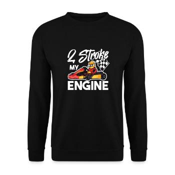 Go Kart Karting Karting Karting Driver Funny - Unisex Sweatshirt - black - Front - Alina (178cm) & Michal (187cm)