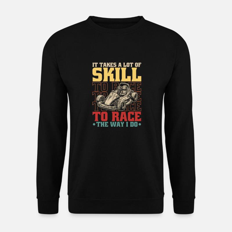 Go karting, karting, karting - Unisex Sweatshirt - black