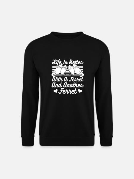 Furet Poltis Amour - Sweat-shirt Unisexe - noir