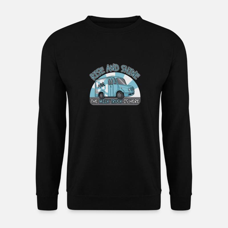 Kuh Milch Cool Milchwagen - Unisex Pullover - Schwarz