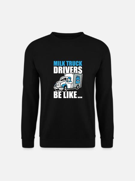 Cow Milk Fun Milk Cart - Unisex Sweatshirt - black