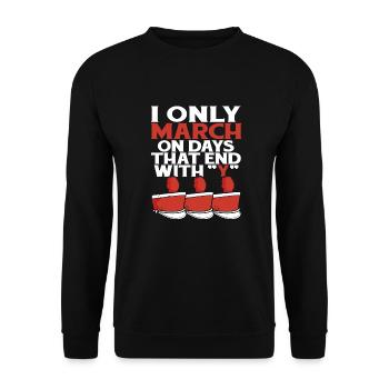Fanfahrzug Spielmannszug Lustig - Sweat-shirt Unisexe - noir - Devant - Alina (178cm) & Michal (187cm)