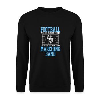 Fanfahrzug Spielmannzug Witzig - Sweat-shirt Unisexe - noir - Devant - Alina (178cm) & Michal (187cm)