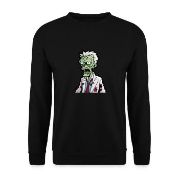 Zombie Halloween - Unisex Sweatshirt - black - Front - Alina (178cm) & Michal (187cm)