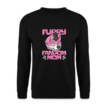 Furry Fandom Fursuits Mom - Unisex Sweatshirt - black - Front - Alina (178cm) & Michal (187cm)