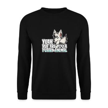 Furry Fandom Fursuits - Unisex Sweatshirt - black - Front - Alina (178cm) & Michal (187cm)