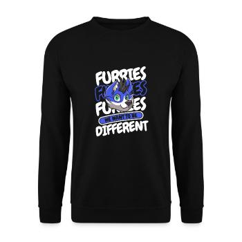 Furry Fandom Fursuits Drôle - Sweat-shirt Unisexe - noir - Devant - Alina (178cm) & Michal (187cm)