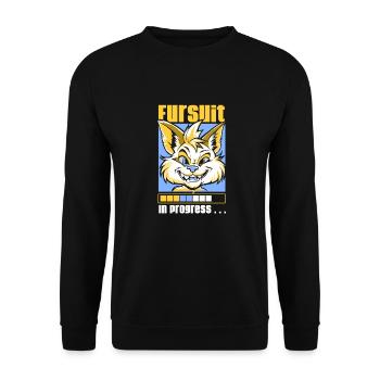 Furry Fandom Fursuits - Unisex Sweatshirt - black - Front - Alina (178cm) & Michal (187cm)