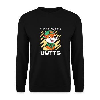 Furry Fandom Fursuits Drôle - Sweat-shirt Unisexe - noir - Devant - Alina (178cm) & Michal (187cm)