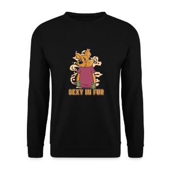 Furry Fandom Fursuits Drôle - Sweat-shirt Unisexe - noir - Devant - Alina (178cm) & Michal (187cm)