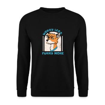 Furry Fandom Fursuits Drôle - Sweat-shirt Unisexe - noir - Devant - Alina (178cm) & Michal (187cm)