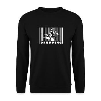 Batterie Batteur Batteur - Sweat-shirt Unisexe - noir - Devant - Alina (178cm) & Michal (187cm)