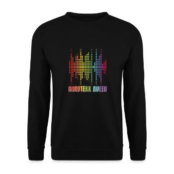 Techno Raver Hardtekk - Sweat-shirt Unisexe - noir - Devant - Alina (178cm) & Michal (187cm)