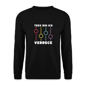 Techno Raver Hardtekk - Sweat-shirt Unisexe - noir - Devant - Alina (178cm) & Michal (187cm)
