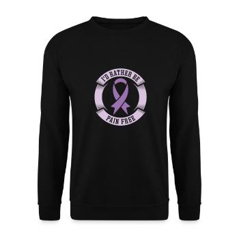 Fibromyalgie Rhumatisme - Sweat-shirt Unisexe - noir - Devant - Alina (178cm) & Michal (187cm)