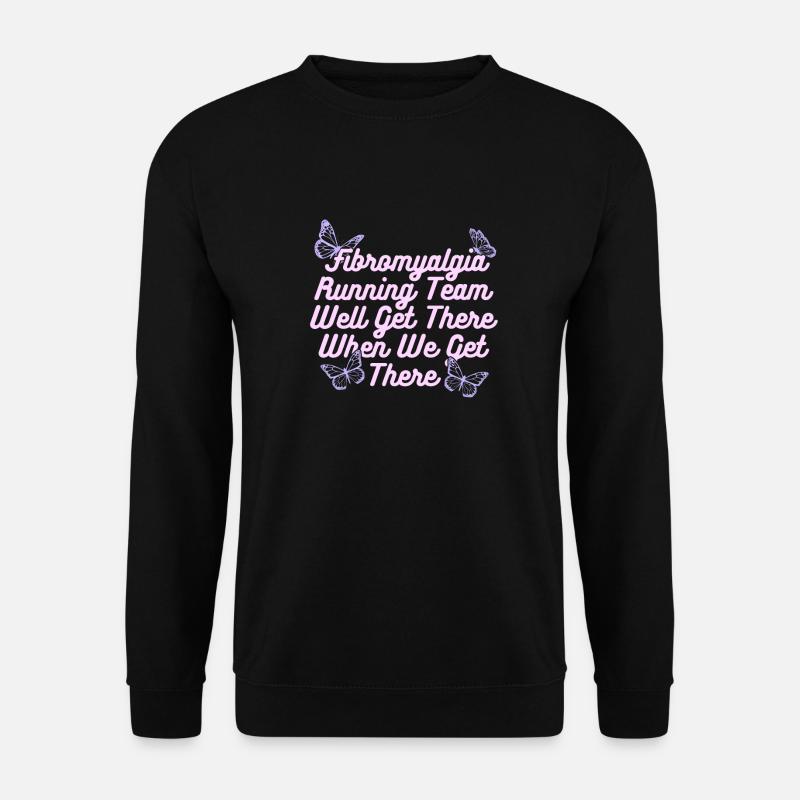 Fibromyalgia rheumatism butterfly - Unisex Sweatshirt - black