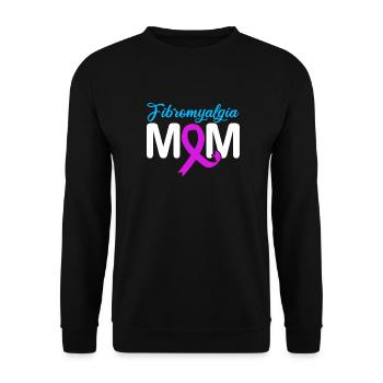 Fibromyalgia rheumatism mother - Unisex Sweatshirt - black - Front - Alina (178cm) & Michal (187cm)