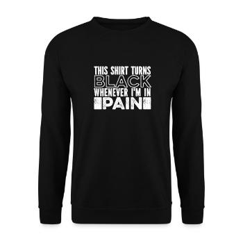 Fibromyalgie Rhumatisme - Sweat-shirt Unisexe - noir - Devant - Alina (178cm) & Michal (187cm)