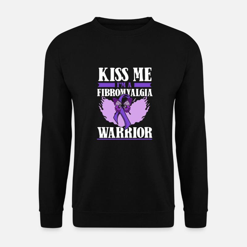 Fibromyalgia rheumatism butterfly - Unisex Sweatshirt - black