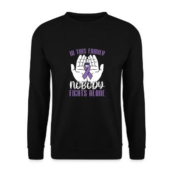 Fibromyalgia Rheumatism Family - Unisex Sweatshirt - black - Front - Alina (178cm) & Michal (187cm)