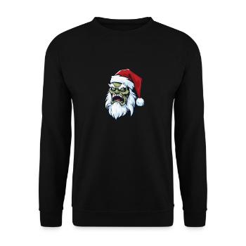 Zombie Halloween - Unisex Sweatshirt - black - Front - Alina (178cm) & Michal (187cm)