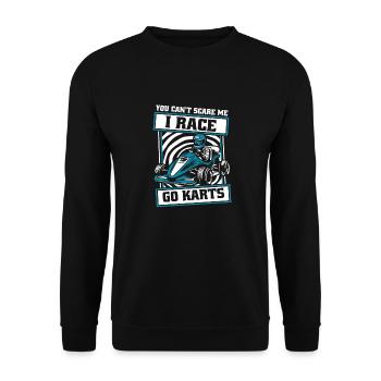 Go Kart Karting Karting Karting Driver Funny - Unisex Sweatshirt - black - Front - Alina (178cm) & Michal (187cm)