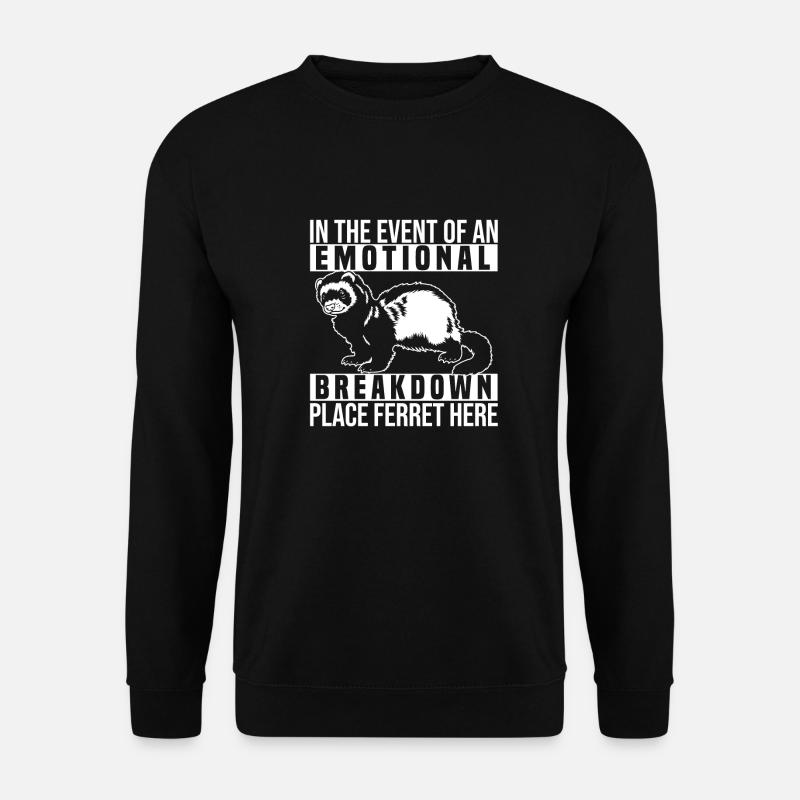 Ferret Iltis Funny - Unisex Sweatshirt - black