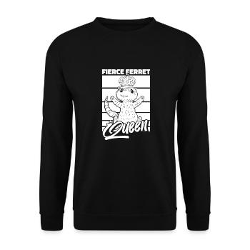 Reine putois furet - Sweat-shirt Unisexe - noir - Devant - Alina (178cm) & Michal (187cm)