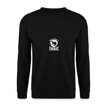 Frettchen Iltis Niedlich - Unisex Pullover - Schwarz - Vorne - Alina (178cm) & Michal (187cm)