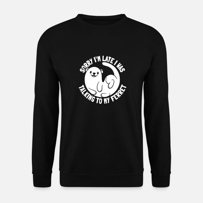 Frettchen Iltis Niedlich - Unisex Pullover - Schwarz