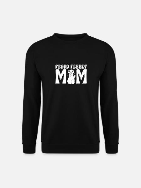Ferret polecat mother - Unisex Sweatshirt - black