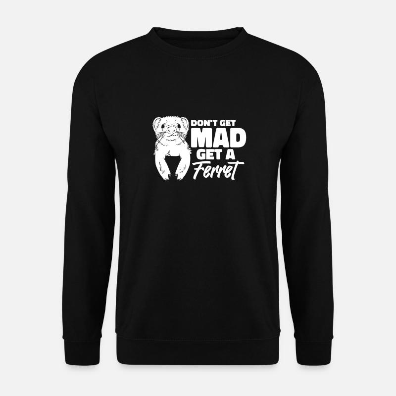 Ferret polecat cute - Unisex Sweatshirt - black