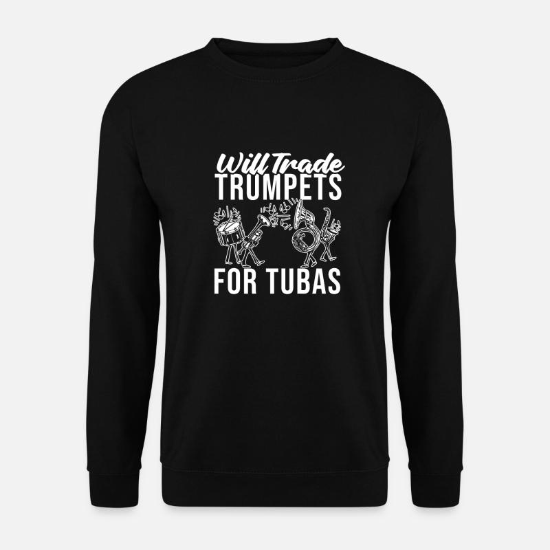 Fanfarenzug Tuba Lustig - Unisex Pullover - Schwarz