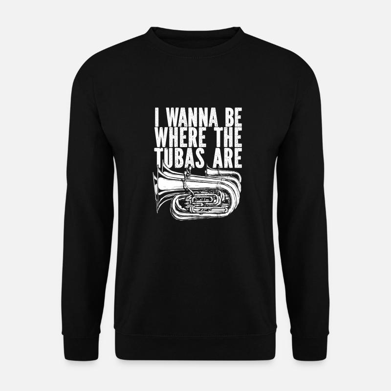 Fanfarenzug Tuba Lustig - Unisex Pullover - Schwarz