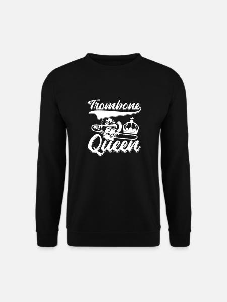 Brass band trombone queen - Unisex Sweatshirt - black