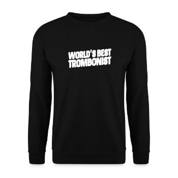 Brass band trombone best - Unisex Sweatshirt - black - Front - Alina (178cm) & Michal (187cm)