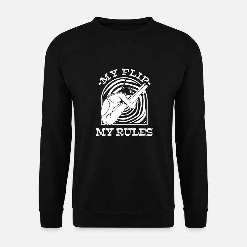Turmspringen Turmspringer Umdrehen - Unisex Pullover - Schwarz
