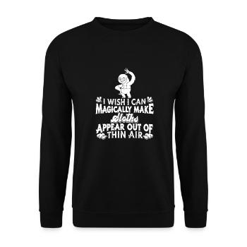 Sloth Funny - Unisex Sweatshirt - black - Front - Alina (178cm) & Michal (187cm)