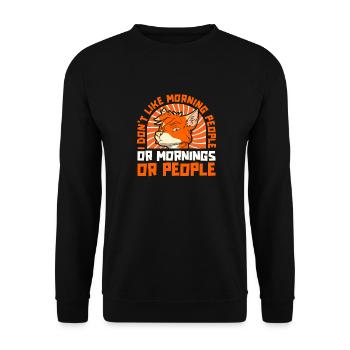 Furry Fandom Fursuits Funny - Unisex Sweatshirt - black - Front - Alina (178cm) & Michal (187cm)