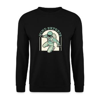 Indoor Skydiving Indoor Fallschirmspringen - Unisex Sweatshirt - black - Front - Alina (178cm) & Michal (187cm)