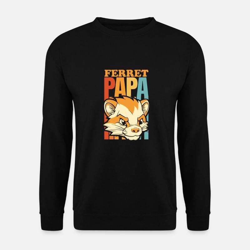 Ferret polecat daddy - Unisex Sweatshirt - black